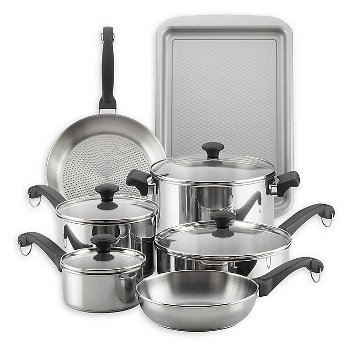 Farberware® Classic Traditions 12-Piece Stainless Steel Cookware Set