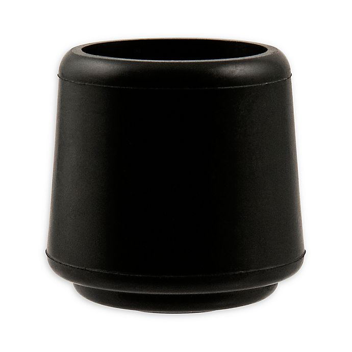 4-Piece Rubber Chair Tips in Black