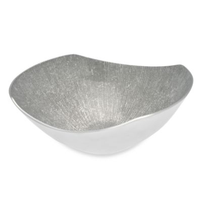 Simplydesignz Bodoni 12-Inch Bowl in Silver - Bed Bath & Beyond