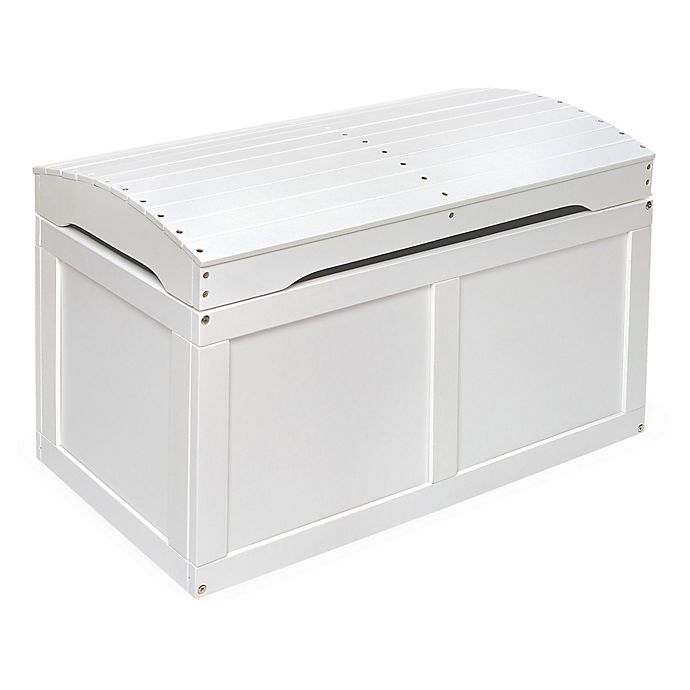 Badger Basket Barrel Top Toy Box in White