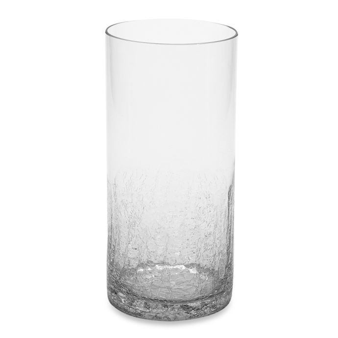 10.2Inch Half Crackle Glass Vase Bed Bath & Beyond