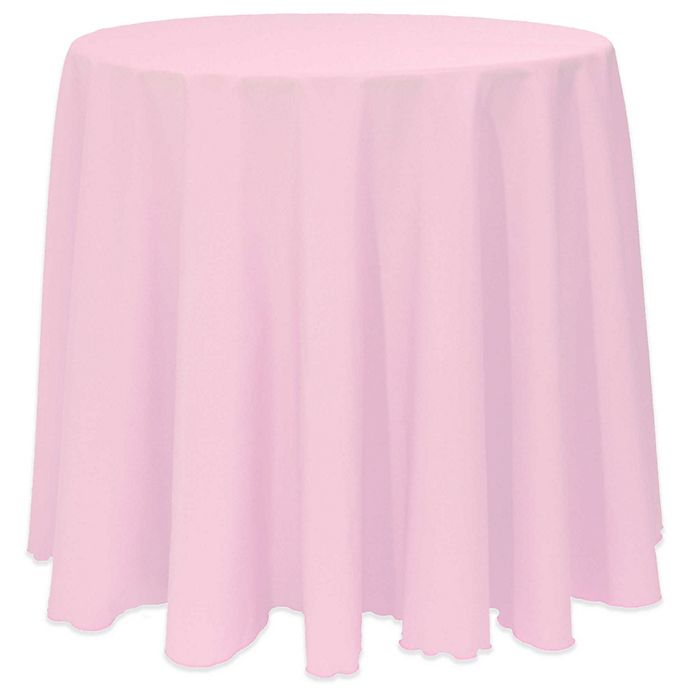 Basic Round Tablecloth in Light Pink
