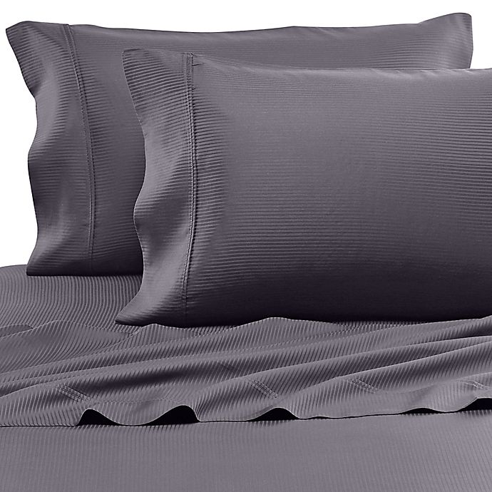Eucalyptus Origins Tencel Lyocell Standard Pillowcase in Mauve Stripe Set of 2 