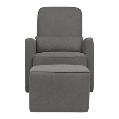 davinci olive swivel nursery glider