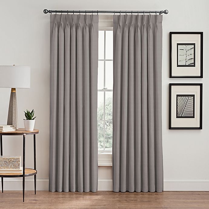 Vertical Pleat Pinch Pleat Room-Darkening Window Curtain Panel (Single)