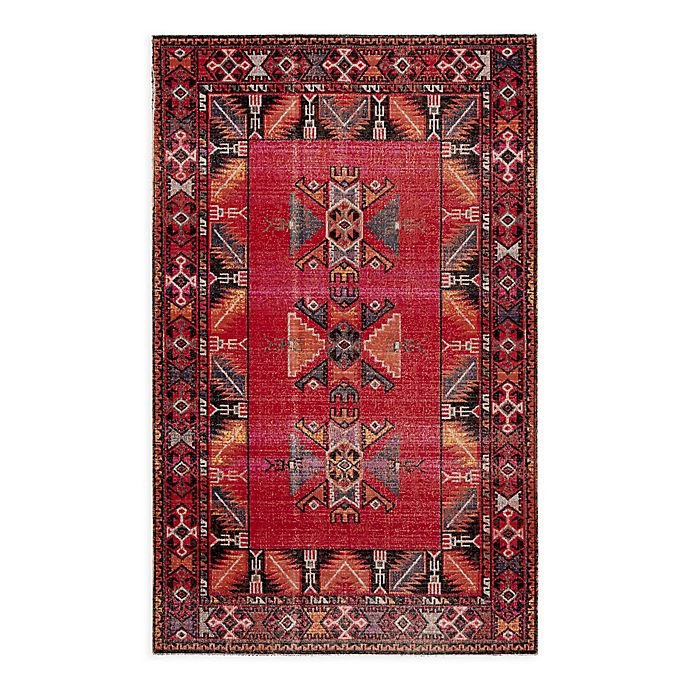 Jaipur Living Paloma 2' x 3' Indoor/Outdoor Accent Rug in Red/Black