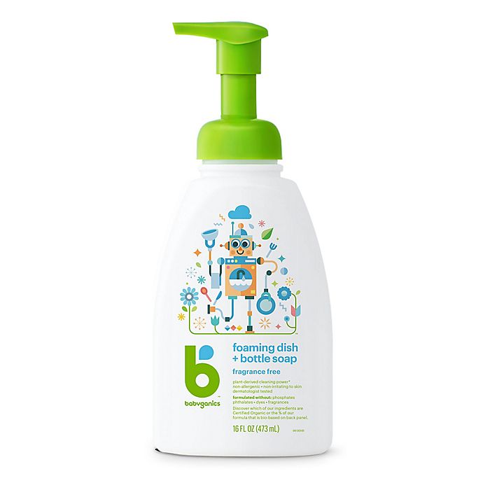 Babyganics® 16 oz. Fragrance-Free Foaming Dish & Bottle Soap