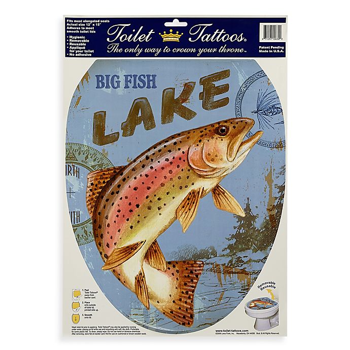 Toilet Tattoos® Lake Fish in Elongated