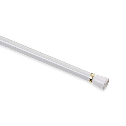 Curtains Ideas curtain rod adjustable : Springs Window Fashions Round Spring Adjustable Tension Curtain ...