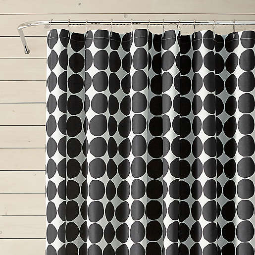 Marimekko Pienet Kivet Shower Curtain, Marimekko Iso Pisaroi Shower Curtain