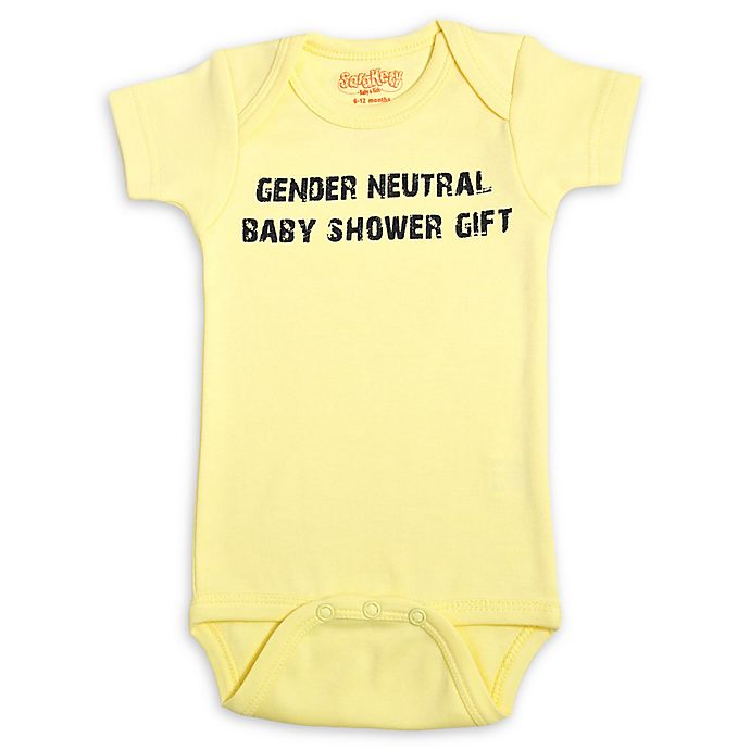 Sara Kety Gender Neutral Baby Shower Gift Bodysuit in Yellow