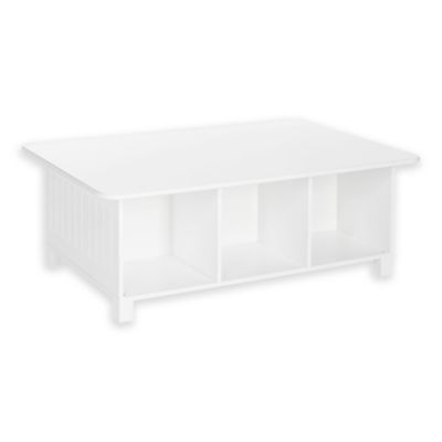 white play table with storage