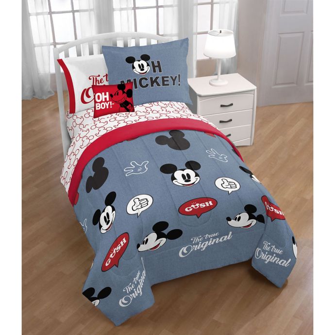 Disney Mickey Mouse 3 Piece Twin Full Comforter Bed Bath And Beyond Canada