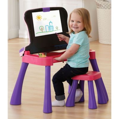 vtech touch & learn activity desk pink