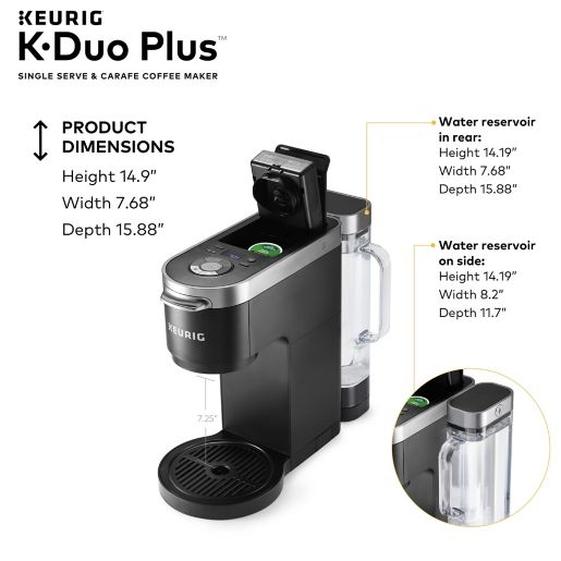 Keurig K Duo Plus Coffee Maker With Single Serve K Cup Pod Carafe Brewer Bed Bath Beyond