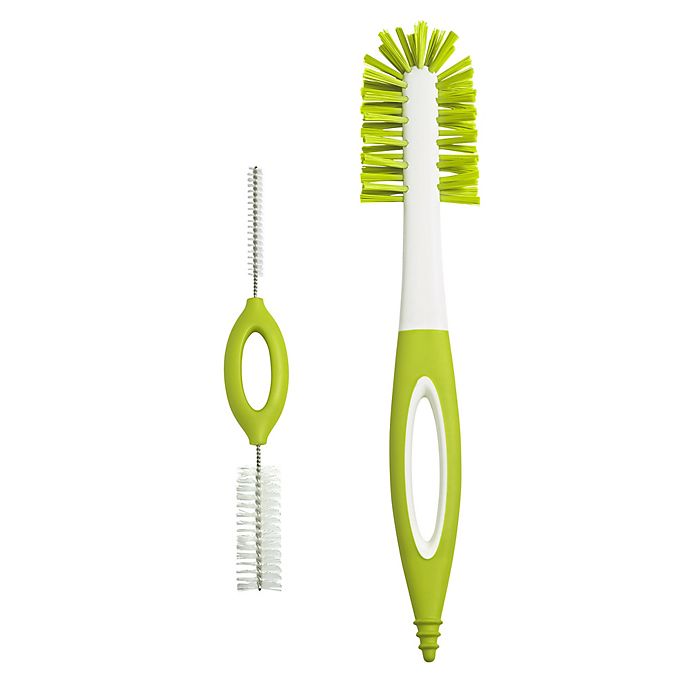 Boon® 2-Pack Baby Bottle Brushes in Green