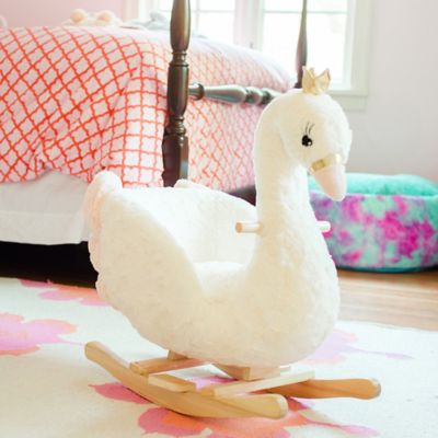 swan rocking horse