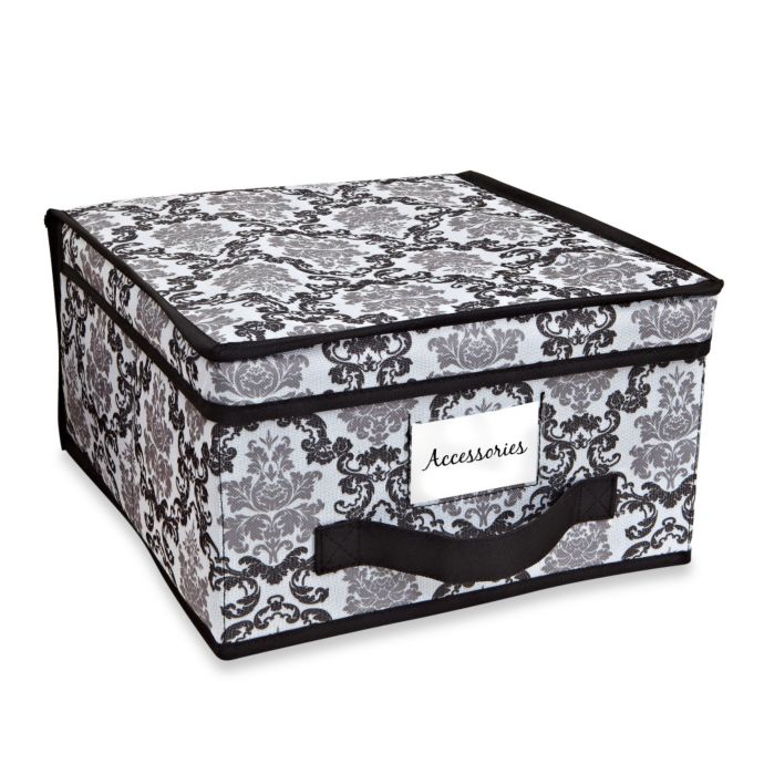 The Laura Ashley® Collection Medium Storage Box in Delancy Bed Bath