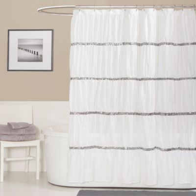Twinkle 72-Inch x 72-Inch Shower Curtain in White - Bed Bath & Beyond