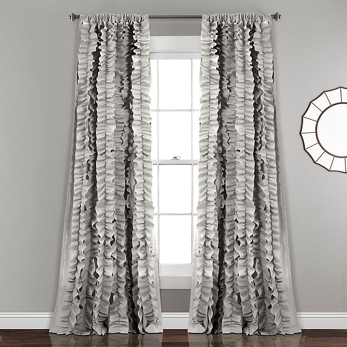 Belle 84 Inch Rod Pocket Window Curtain, 84 Inch Single Panel Curtains