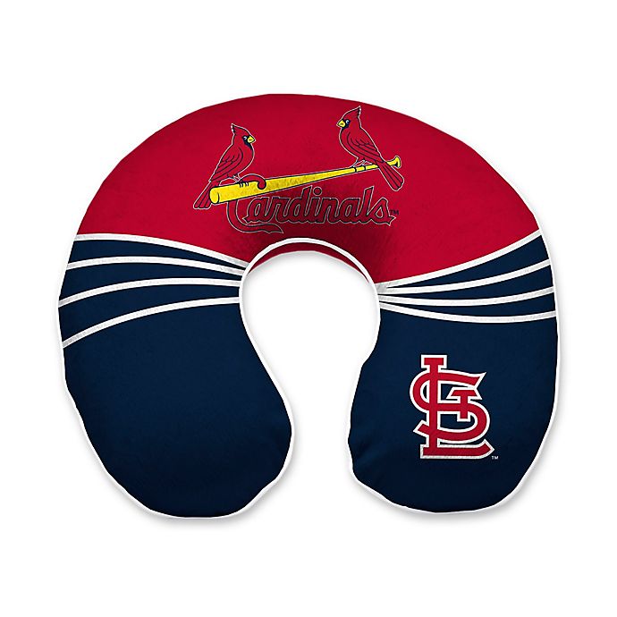MLB St. Louis Cardinals Wave Memory Foam U-Neck Travel Pillow
