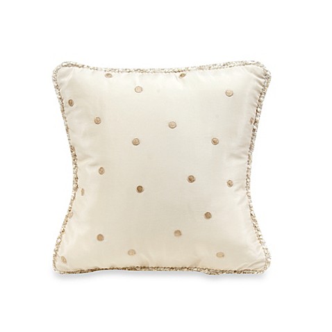 Glenna Jean Victoria Crib Bedding Collection > Glenna Jean Victoria Dot Throw Pillow in Mocha ...