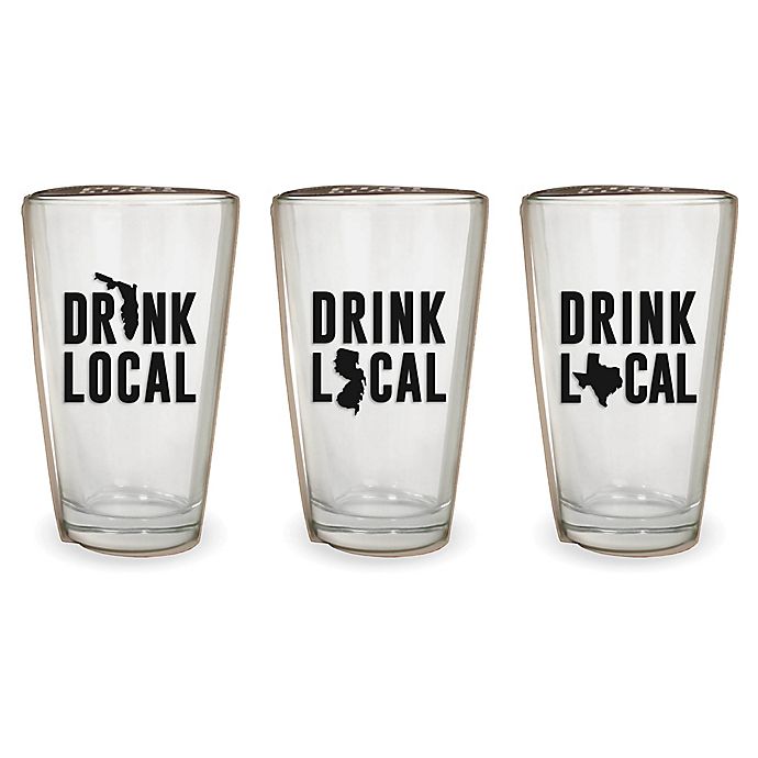 Wild Eye Designs® Drink Local Pint Glass Collection