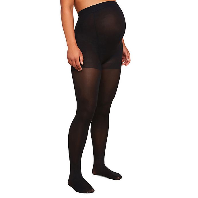 Motherhood Maternity® Size B Opaque Maternity Tights in Black