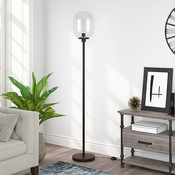 Hudson&Canal Agnolo Floor Lamp in Blackened Bronze