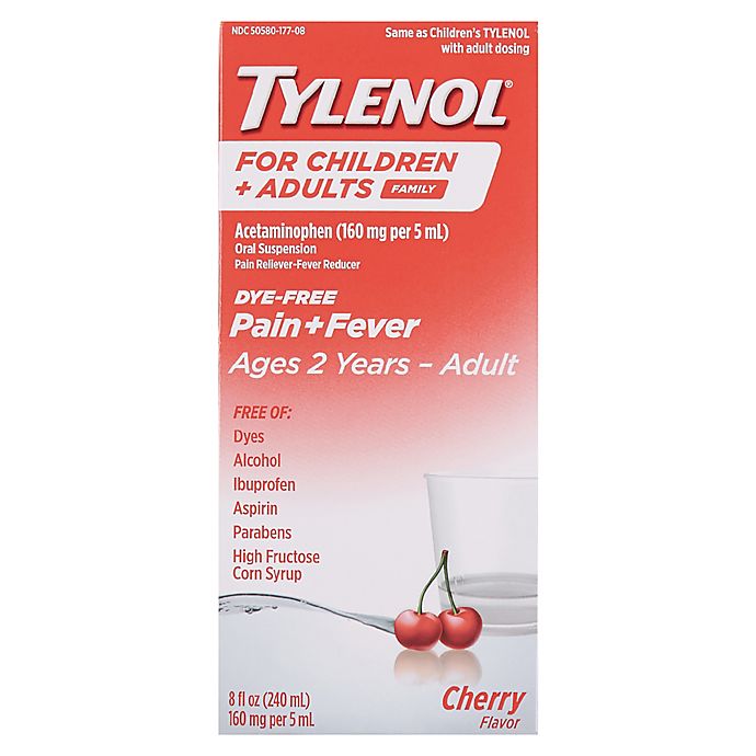 Tylenol® Children's 8 oz. Dye-Free Cherry Pain Reliever