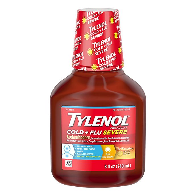 Tylenol® 8 fl. oz. Cold + Flu Severe Liquid in Warming Honey Lemon