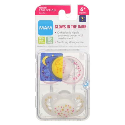 mam night glow in the dark soother