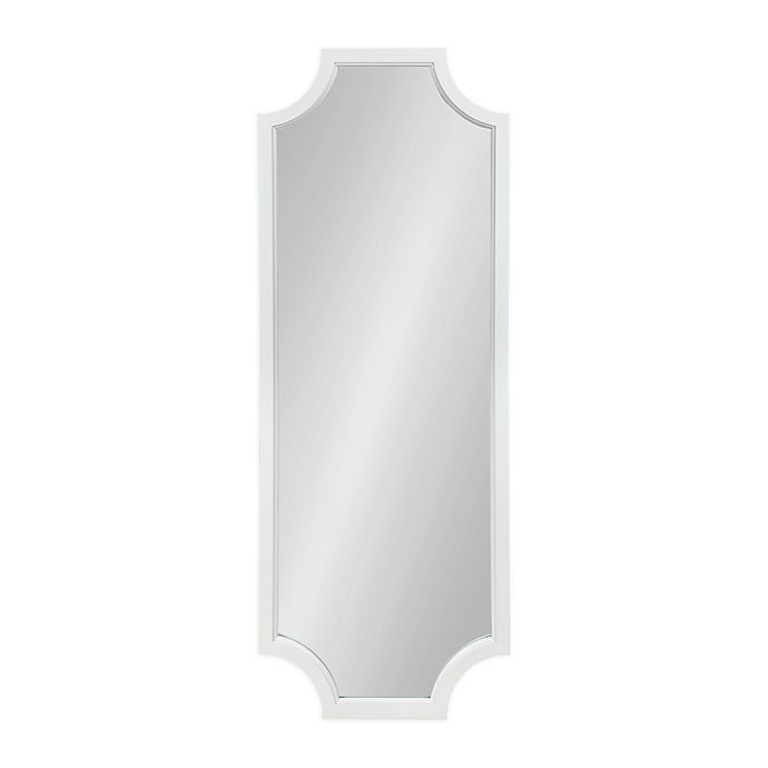 Kate and Laurel™ Hogan Scallop 18-Inch x 48-Inch Full Length Wall Mirror in White