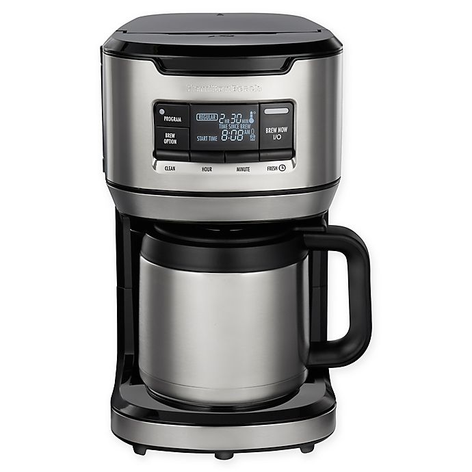Hamilton Beach® 12-Cup Front Fill Thermal Coffee Maker in Black