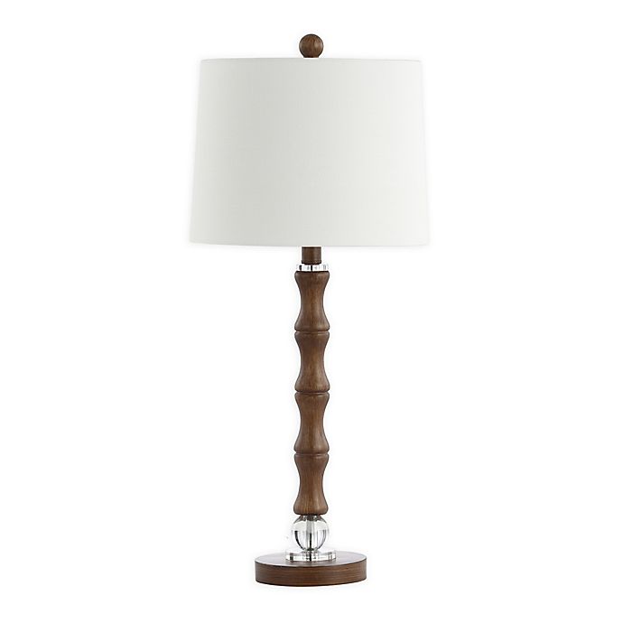 Safavieh Lukas Table Lamp In Dark Brown, Bed Bath And Beyond White Lamp Shades