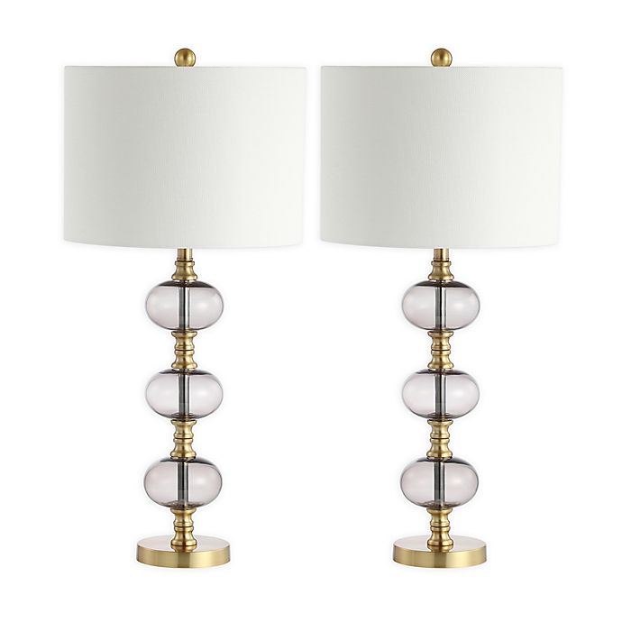 Safavieh Marcelo Table Lamp In Grey, Bed Bath And Beyond White Lamp Shades