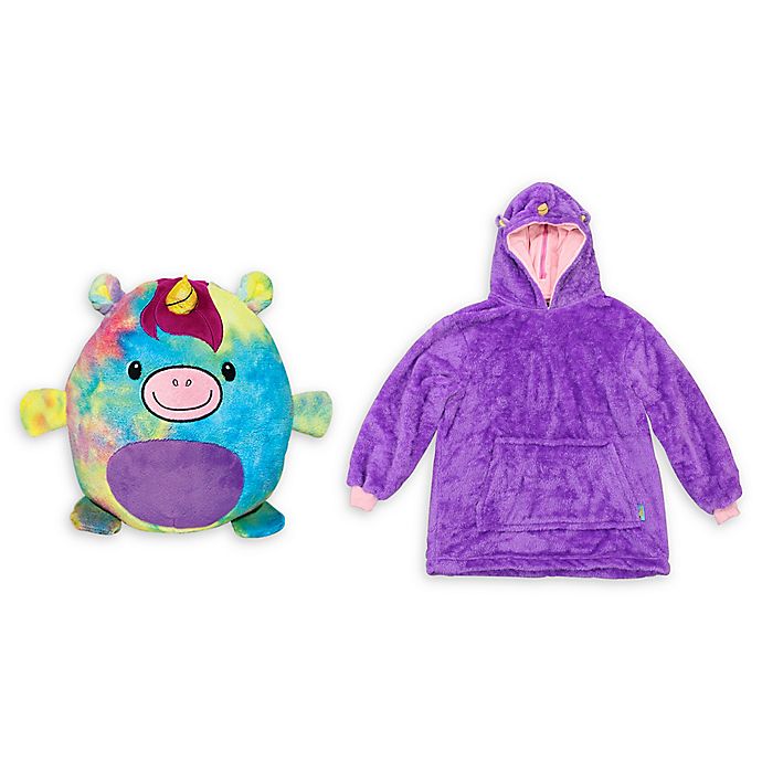 Huggle Pets Rainbow Unicorn Animal Purple Hoodie One Size 3 Plush Pillow Girls for sale online 