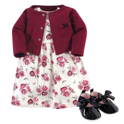 dress set with cardigan
