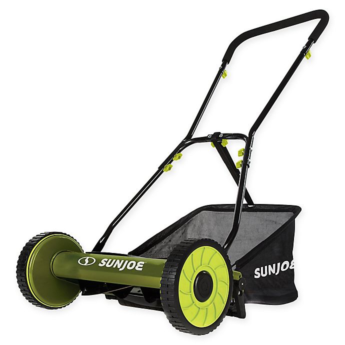Sun Joe® MJ500M 16-Inch Reel Lawn Mower w/Catcher