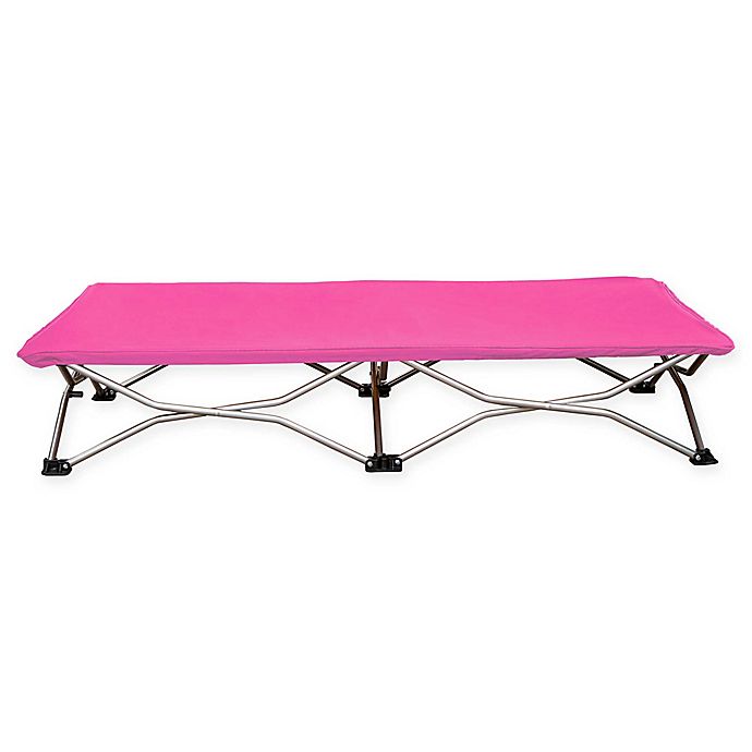 Regalo 47-Inch x 24.5-Inch Portable Folding Toddler Cot in Pink