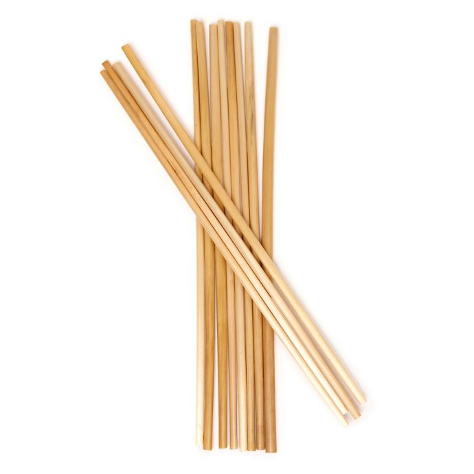 Kikkerland® 80Pack SingleUse Biodegradable Straws in Beige Bed Bath & Beyond