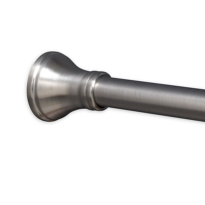 Titan® Dual Mount Stainless Steel Finial Shower Rod