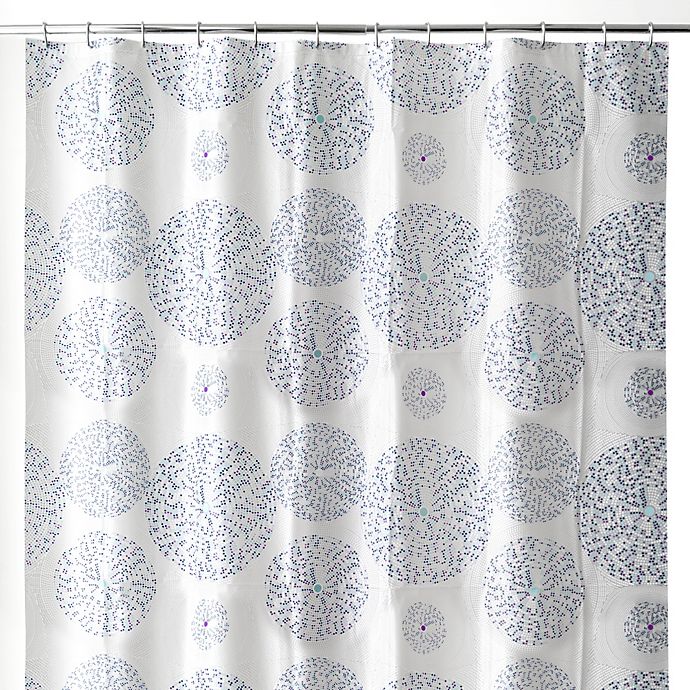 Mozaik 70-Inch x 72-Inch Shower Curtain in Blue