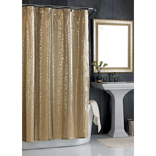 Sheer Bliss Shower Curtain In Gold, Sequin Shower Curtain Bed Bath And Beyond