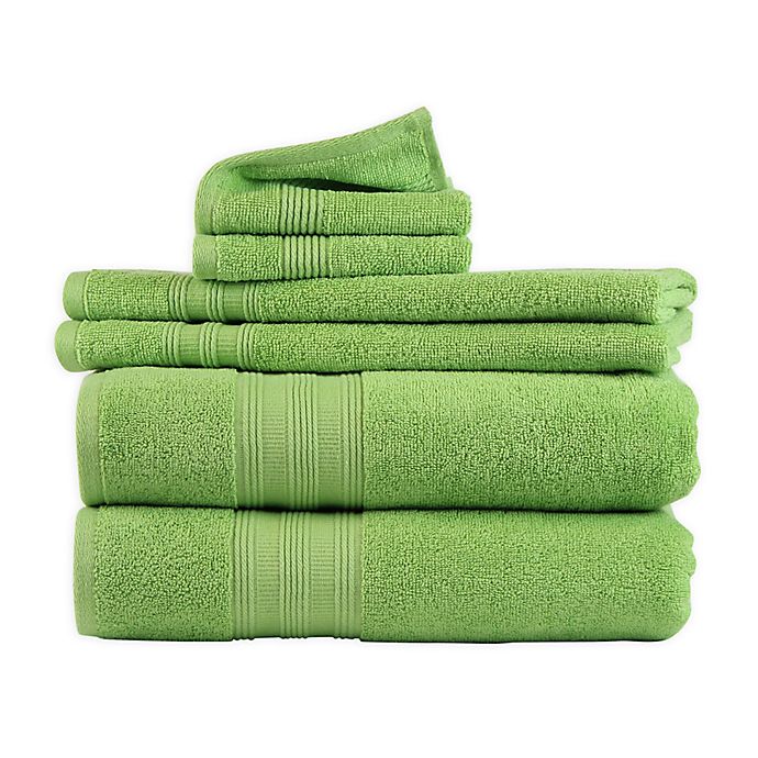 Freshee™ Solid 6-Piece Towel Set in Green