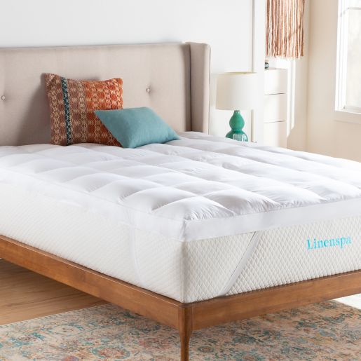 Linenspa Signature Collection Down Alternative Fiber Bed Mattress Topper Bed Bath Beyond