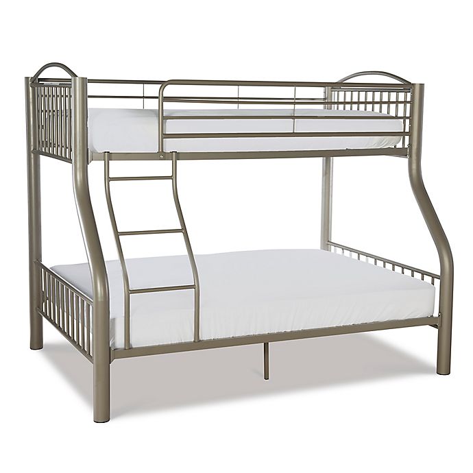 Parilla Twin Over Full Metal Bunk Bed, Full On Metal Bunk Beds Twin Over