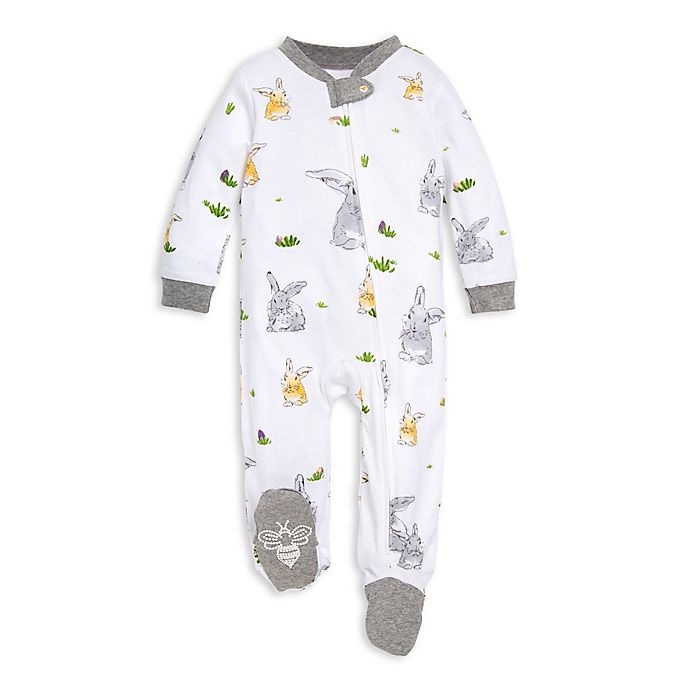 Burt's Bees Baby® Bunny Trail Footie in White