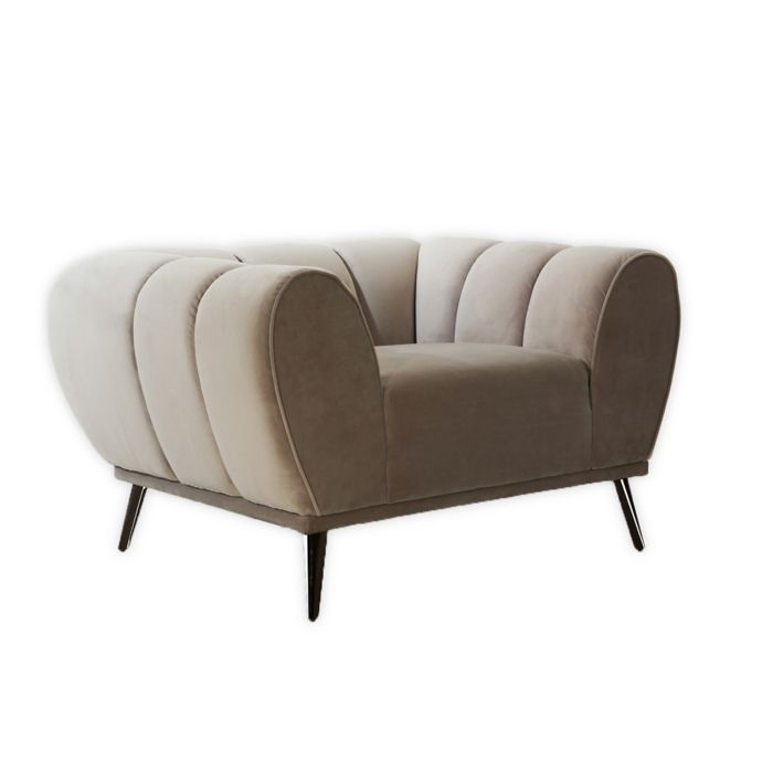 Chic Home© Charity Upholstered Velvet Club Chair Bed Bath & Beyond