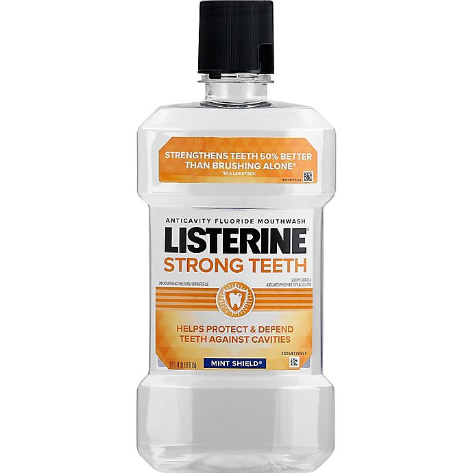 Listerine® 33.8 oz. Strong Teeth Anticavity Fluoride Mouthwash in Mint Shield®